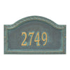 2916 Penhurst Grande Wall Address Plaque - 1 Line - Oak Park Home & Hardware