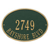 2923 Hawthorne Oval Standard Wall Address Plaque - 2 Line - Oak Park Home & Hardware
