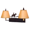 2925-DBL Swing Arm Lamp - Double - Cowboy - Oiled Kraft lw - Oak Park Home & Hardware