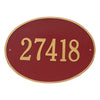 2926 Hawthorne Oval Estate Wall Address Plaque - 1 Line - Oak Park Home & Hardware