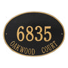 2927 Hawthorne Oval Estate Wall Address Plaque - 2 Line - Oak Park Home & Hardware
