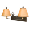 2963-DBL Swing Arm Lamp - Double - Pinecone - Oiled Kraft lw - Oak Park Home & Hardware