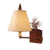 2963-SGL Swing Arm Lamp - Single - Pinecone - Oak Park Home & Hardware