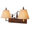 2978-10-DBL Swing Arm Lamp - Double - Timber Ridge Bear - Oak Park Home & Hardware