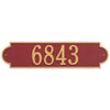 2990 Richmond Estate Wall Address Plaque - 1 Line - Oak Park Home & Hardware
