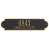 2999 Richmond Estate Wall Address Plaque - 2 Line - Oak Park Home & Hardware