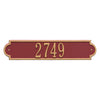 3008 Richmond Horizontal Standard Wall Address Plaque - 1 Line - Oak Park Home & Hardware
