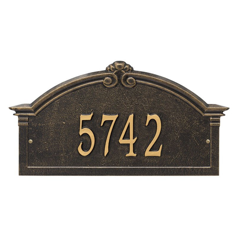 3134 Roselyn Arch Grande Wall Address Plaque - 1 Line - Oak Park Home & Hardware