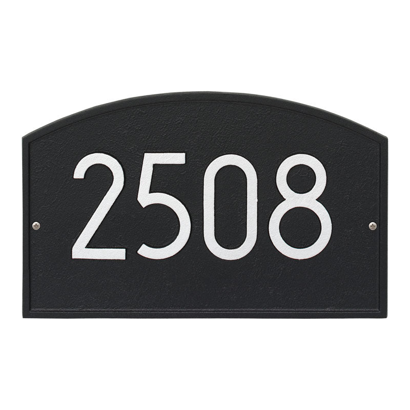 3141 Legacy Modern Standard Wall Address Plaque - 1 Line - Oak Park Home & Hardware