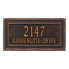 3287 Gardengate Grande Wall Address Plaque - 2 Line - Oak Park Home & Hardware