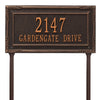 3289 Gardengate Plaque - Grande - Lawn - 2 line - Oak Park Home & Hardware