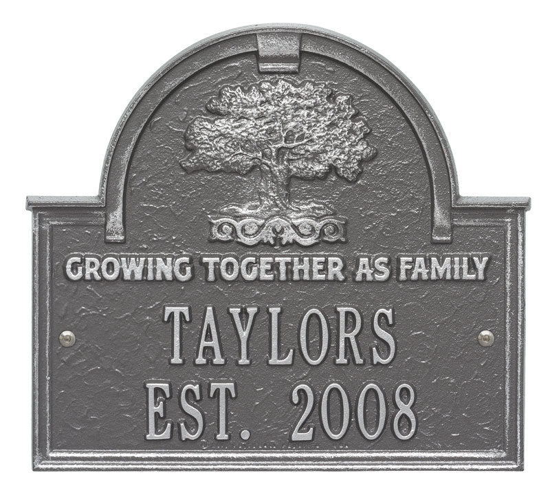 3304PS Family Tree Anniversary Wedding Personalized Plaque - Oak Park Home & Hardware