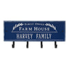 3687DW Farm House Beaded Rectangle Personalized Hook Plaque - Oak Park Home & Hardware