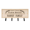 3687WZ Farm House Beaded Rectangle Personalized Hook Plaque - Oak Park Home & Hardware