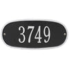 4004 Oval Standard Wall Address Plaque - 1 Line - Oak Park Home & Hardware
