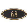 4008 Madison Oval Petite Wall Address Plaque - 1 Line - Oak Park Home & Hardware