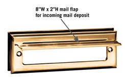 4035 Standard Letter Size Mail Slot - Brass - Oak Park Home & Hardware
