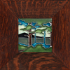 Motawi 4x4 4420 Pine Landscape - Mtn - Oak Park Frame - Sig Finish - Oak Park Home & Hardware