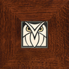 Motawi 4x4 4433GW Owl - Grey White - Legacy Frame - Oak Park Home & Hardware