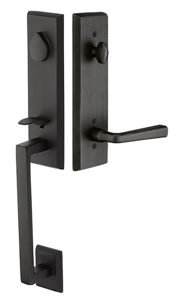 451522 Rustic Modern Rectangular Monolithic Tubular Lock Entryset - Oak Park Home & Hardware