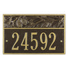 4520 Nagano Pinecone Standard Wall Address Plaque - 1 Line - Oak Park Home & Hardware