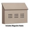 4615BGE Traditional Mailbox - Decorative - Horizontal Style - Beige - Oak Park Home & Hardware