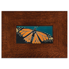 Motawi 4x8 4809TU Monarch Butterfly Tile - Turquoise - Legacy Frame - Oak Park Home & Hardware