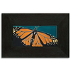 Motawi 4x8 4809TU Monarch Butterfly Tile - Turquoise - Oak Park Frame - Ebony Finish - Oak Park Home & Hardware