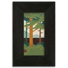 Motawi 4820SP 4x8 Pine Landscape - Spring - Vertical - Oak Park Frame - Sig Finish - Oak Park Home & Hardware
