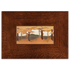 Motawi 4821AU 4x8 Pine Landscape - Autumn - Horizontal - Legacy Frame - Oak Park Home & Hardware
