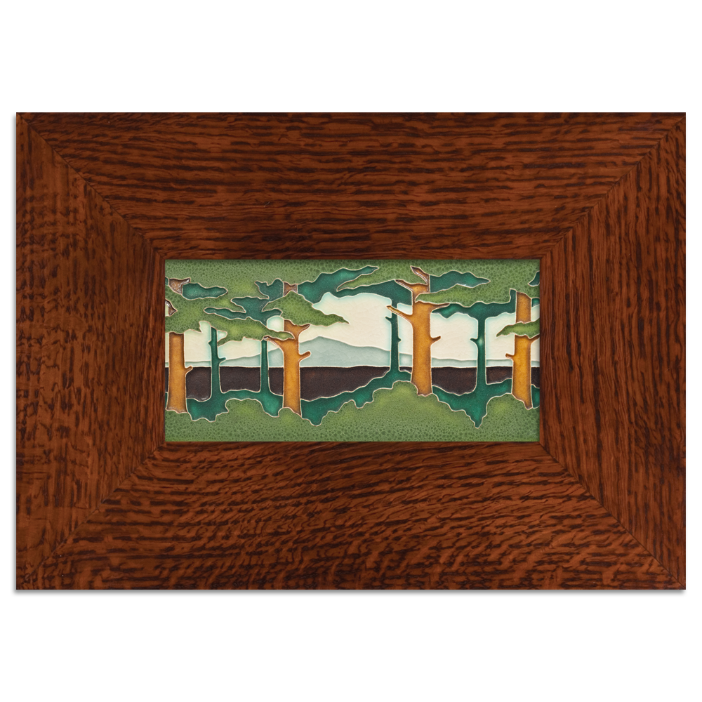 Motawi 4821SP 4x8 Pine Landscape - Spring - Horizontal - Legacy Frame - Oak Park Home & Hardware