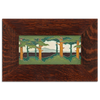 Motawi 4821SP 4x8 Pine Landscape - Spring - Horizontal - Oak Park Frame - Ebony Finish - Oak Park Home & Hardware