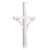 4872WHT 2 Sided In-Ground Mounted Deluxe Mailbox Post - White
