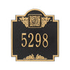 5005 Monogram Standard Wall Address Plaque - 1 Line - Oak Park Home & Hardware
