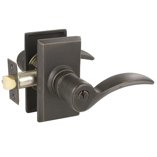5103 Sandcast Bronze Key in Leverset Durango Lever with No 3 Rosette - Oak Park Home & Hardware