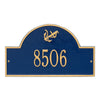 5123 Anchor Arch Standard Wall Address Plaque - 1 Line - Oak Park Home & Hardware
