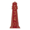 5141 Lighthouse Vertical Grande Wall Address Plaque - 1 Line - Oak Park Home & Hardware