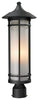 529PHM-BK Woodland Post Light-Medium - Oak Park Home & Hardware