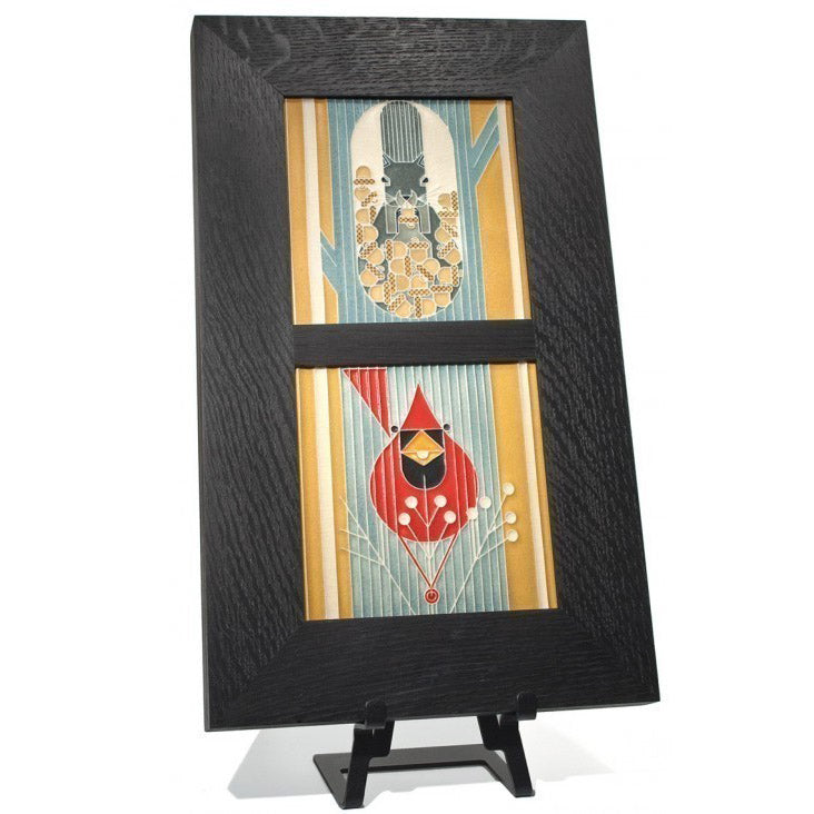 6 x 6 Oak Park Style Tile Frame - Double with Divider