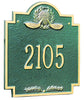 6013 Golf Emblem Standard Wall Address Plaque - 1 Line - Oak Park Home & Hardware
