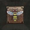 6075C-W Bee Art Tile - Oak Park Frame - Ebony Finish