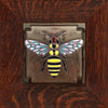 6075C-W Bee Art Tile - Oak Park Frame - Signature Finish