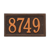 6101 Double Line Standard Wall Address Plaque - 1 Line - Oak Park Home & Hardware