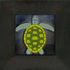 Sea Turtle Art Tile - Oak Park Frame - Ebony Finish
