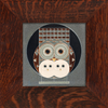 Motawi 6x6 6674 Family Owlbum - Oak Park Frame - Sig Finish - Oak Park Home & Hardware