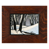 Motawi 6x8 6819 Snowscape - Twilight - Oak Park Frame - Sig Finish - Oak Park Home & Hardware