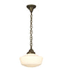 78010 12 Inch Wide Revival Schoolhouse Pendant with Tiffany Mosaic Base - Oak Park Home & Hardware