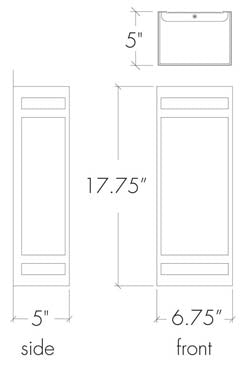 9236-18-SB-OA-10 Classics Wall Sconce - Oak Park Home & Hardware