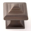 Geometric Series 1.25'' Square Knob - Choc Bronze - Oak Park Home & Hardware