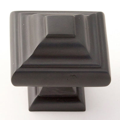 Geometric Series 1.25'' Square Knob - Choc Bronze - Oak Park Home & Hardware